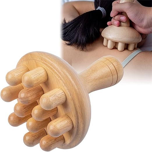 Wood Therapy Mushroom Massage Tool