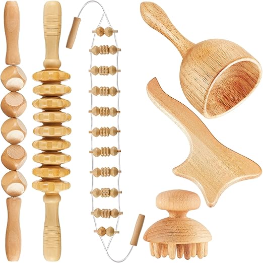 6 Piece Wood Therapy Massage Kit